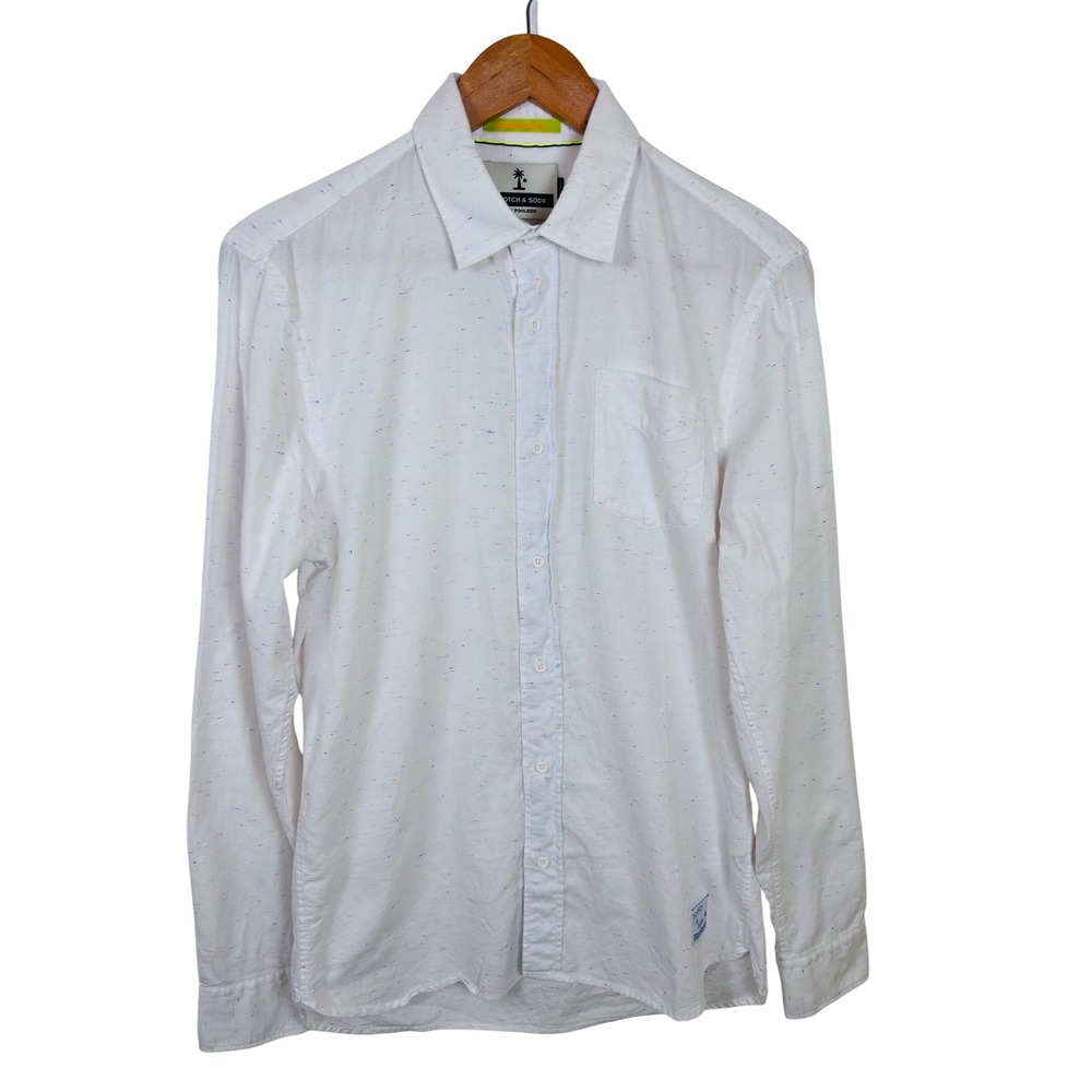 Scotch & Soda The Poolside Relaxed Fit Button Down Shirt Everyday Soft Men's S